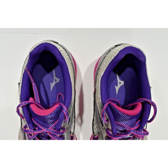 Mizuno Women's Wave Legend 3 Running Shoes Pearl/Gray/Pink/Purple Size 9.5 - Picture 4 of 12